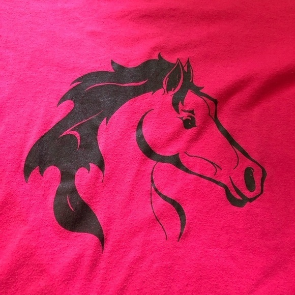Vintage Pink Horse Jerzees Tee Shirt - Picture 4 of 5